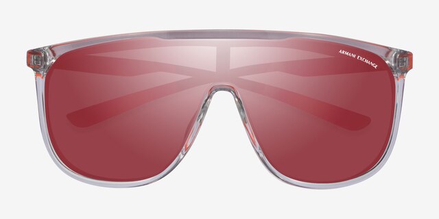 Armani Exchange AX4137SU Shiny Crystal PlastiqueSoleil de Lunette de vue d'EyeBuyDirect, Vue Rapprochée