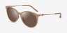 Armani Exchange AX4140S Shiny Brown AcétateSoleil de Lunette de vue d'EyeBuyDirect, Vue d'Angle