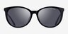 Armani Exchange AX4140SF Shiny Black AcetateSunglass Frames from EyeBuyDirect, Front View