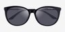 Armani Exchange AX4140SF Shiny Black AcetateSunglass Frames from EyeBuyDirect, Closed View