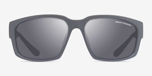 Armani Exchange AX4142SU Matte Gray PlasticSunglass Frames from EyeBuyDirect, Front View