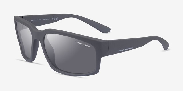 Armani Exchange AX4142SU Matte Gray PlasticSunglass Frames from EyeBuyDirect, Angle View