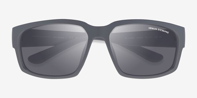 Armani Exchange AX4142SU Matte Gray PlasticSunglass Frames from EyeBuyDirect, Closed View
