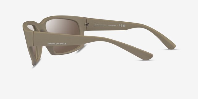 Armani Exchange AX4142SU Matte Brown PlasticSunglass Frames from EyeBuyDirect, Side View