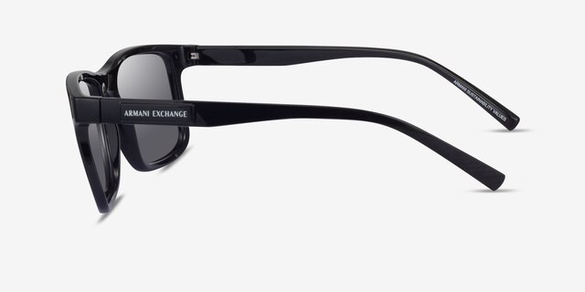 Armani Exchange AX4145S Shiny Black Eco-friendlySunglass Frames from EyeBuyDirect, Side View