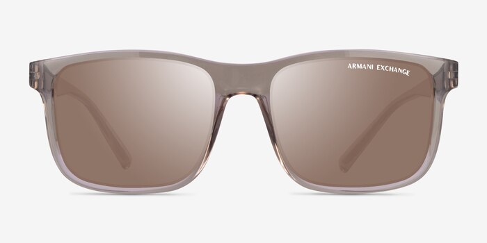 Armani Exchange AX4145S Shiny Transparent Brown Eco-friendly Sunglass Frames from EyeBuyDirect