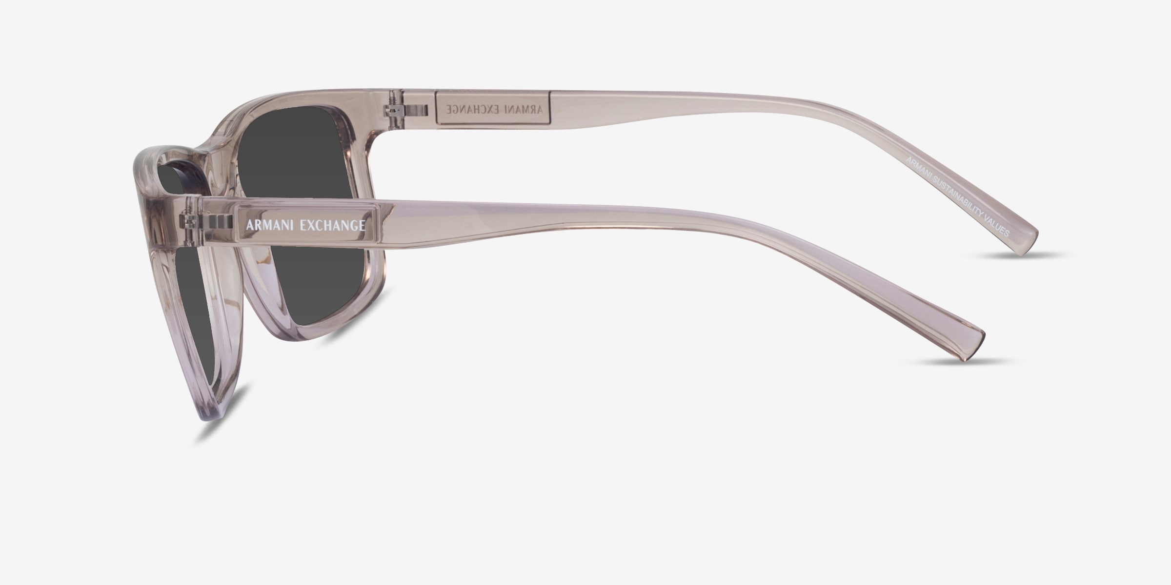Armani Exchange AX4145S - Square Shiny Black Frame Prescription