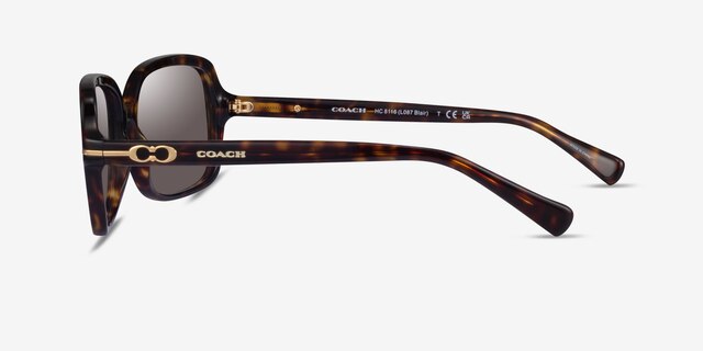 Coach HC8116 L087 Blair Dark Tortoise AcetateSunglass Frames from EyeBuyDirect, Side View