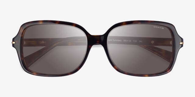 Coach HC8116 L087 Blair Dark Tortoise AcetateSunglass Frames from EyeBuyDirect, Closed View