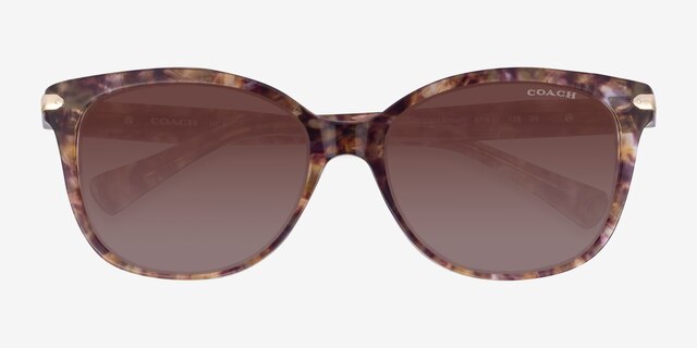 Coach HC8132 L109 Brown Tortoise AcetateSunglass Frames from EyeBuyDirect, Closed View