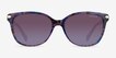 Coach HC8132 L109 Purple Tortoise AcetateSunglass Frames from EyeBuyDirect, Front View