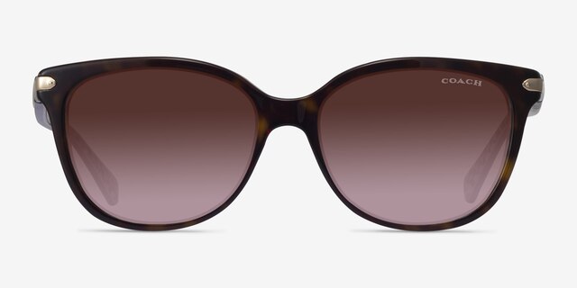 Coach HC8132 L109 Dark Tortoise AcetateSunglass Frames from EyeBuyDirect, Front View
