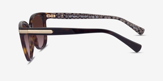 Coach HC8132 L109 Dark Tortoise AcetateSunglass Frames from EyeBuyDirect, Side View