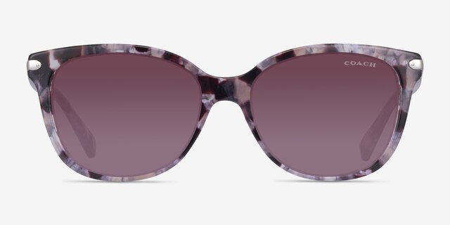 Coach HC8132 L109 Tortoise Purple AcetateSunglass Frames from EyeBuyDirect, Front View