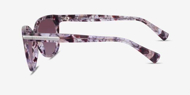 Coach HC8132 L109 Tortoise Purple AcetateSunglass Frames from EyeBuyDirect, Side View