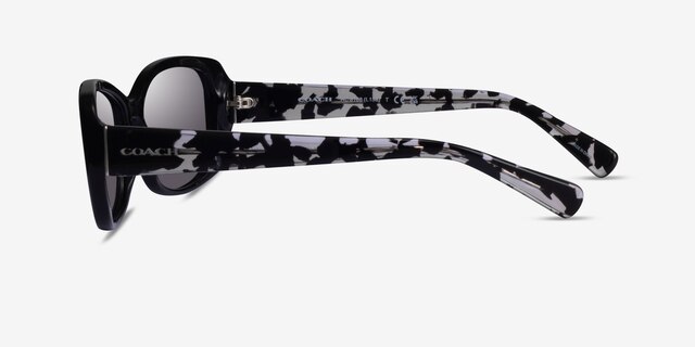 Coach HC8168 L156 Black AcetateSunglass Frames from EyeBuyDirect, Side View