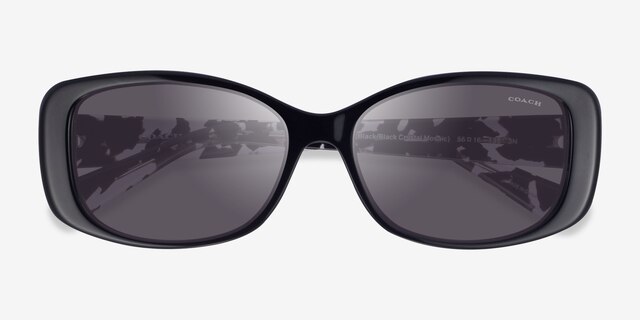 Coach HC8168 L156 Black AcetateSunglass Frames from EyeBuyDirect, Closed View
