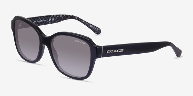 Coach HC8232 L1010 Black AcetateSunglass Frames from EyeBuyDirect, Angle View