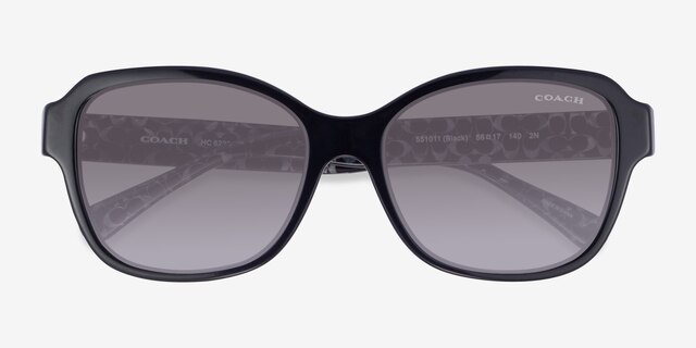 Coach HC8232 L1010 Black AcetateSunglass Frames from EyeBuyDirect, Closed View