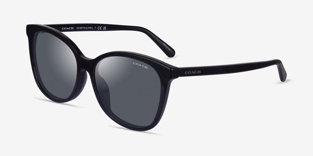 Coach HC8271U L1101 Black AcetateSunglass Frames from EyeBuyDirect, Angle View