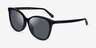 Coach HC8271U L1101 Black AcetateSunglass Frames from EyeBuyDirect, Angle View