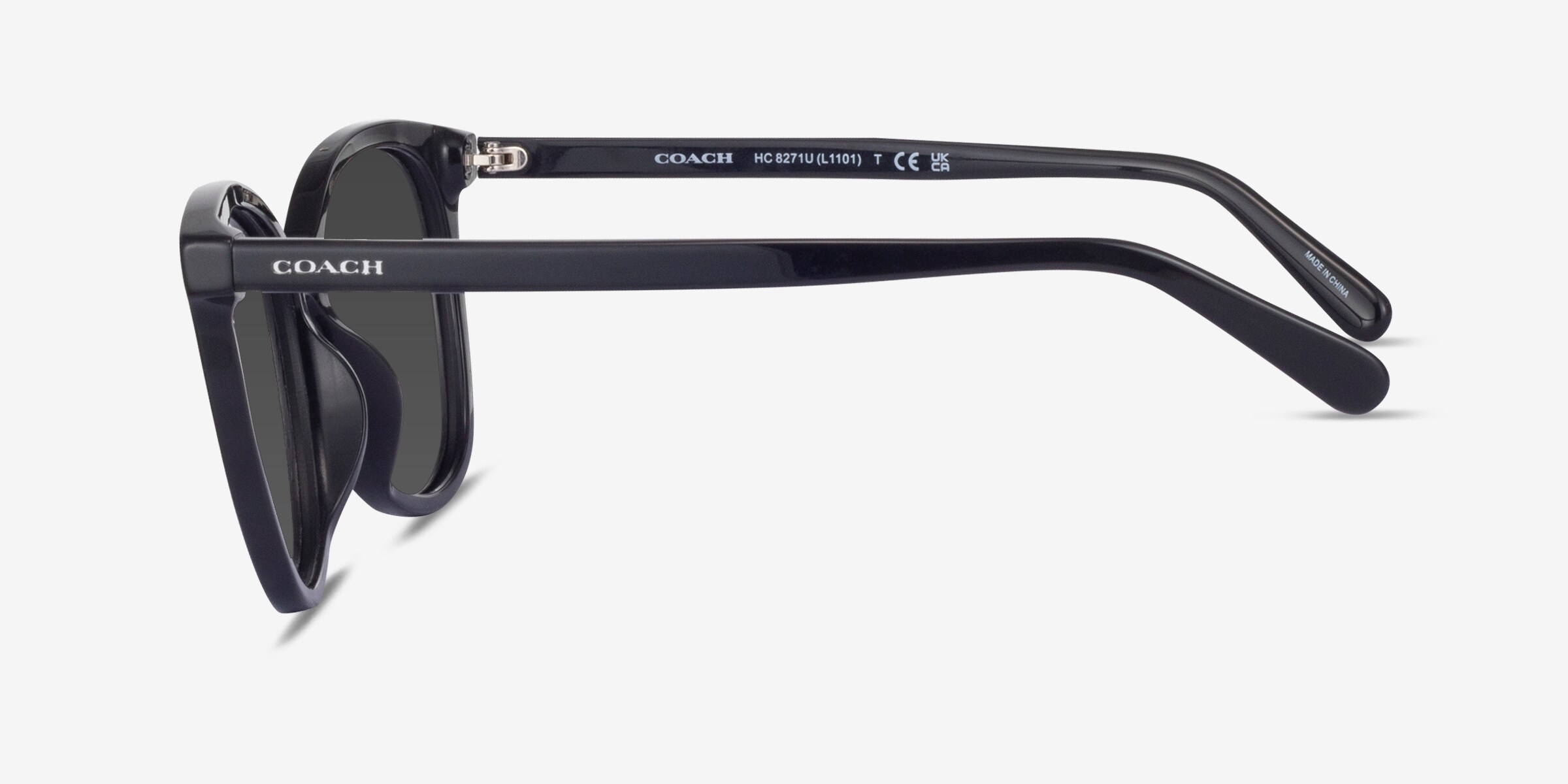 Coach HC8271U L1101 - Cat Eye Dark Tortoise Frame Sunglasses