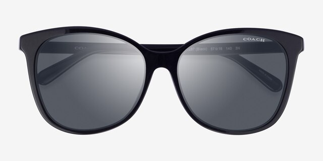 Coach HC8271U L1101 Black AcetateSunglass Frames from EyeBuyDirect, Closed View