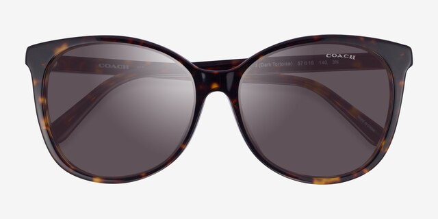 Coach HC8271U L1101 Dark Tortoise AcetateSunglass Frames from EyeBuyDirect, Closed View