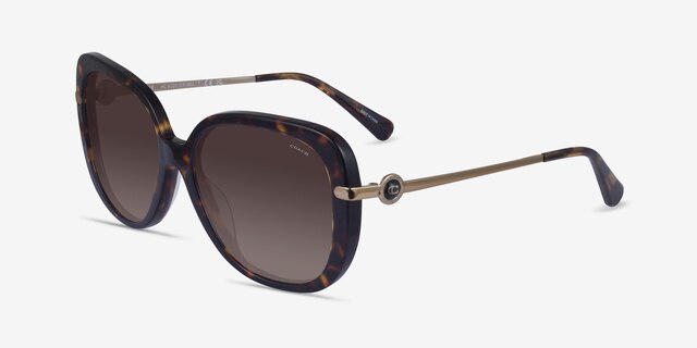 Coach HC8320 C6180 Dark Tortoise AcetateSunglass Frames from EyeBuyDirect, Angle View