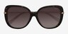 Coach HC8320 C6180 Dark Tortoise AcetateSunglass Frames from EyeBuyDirect, Closed View