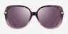 Coach HC8320 C6180 Rose Tortoise Gradient AcetateSunglass Frames from EyeBuyDirect, Front View