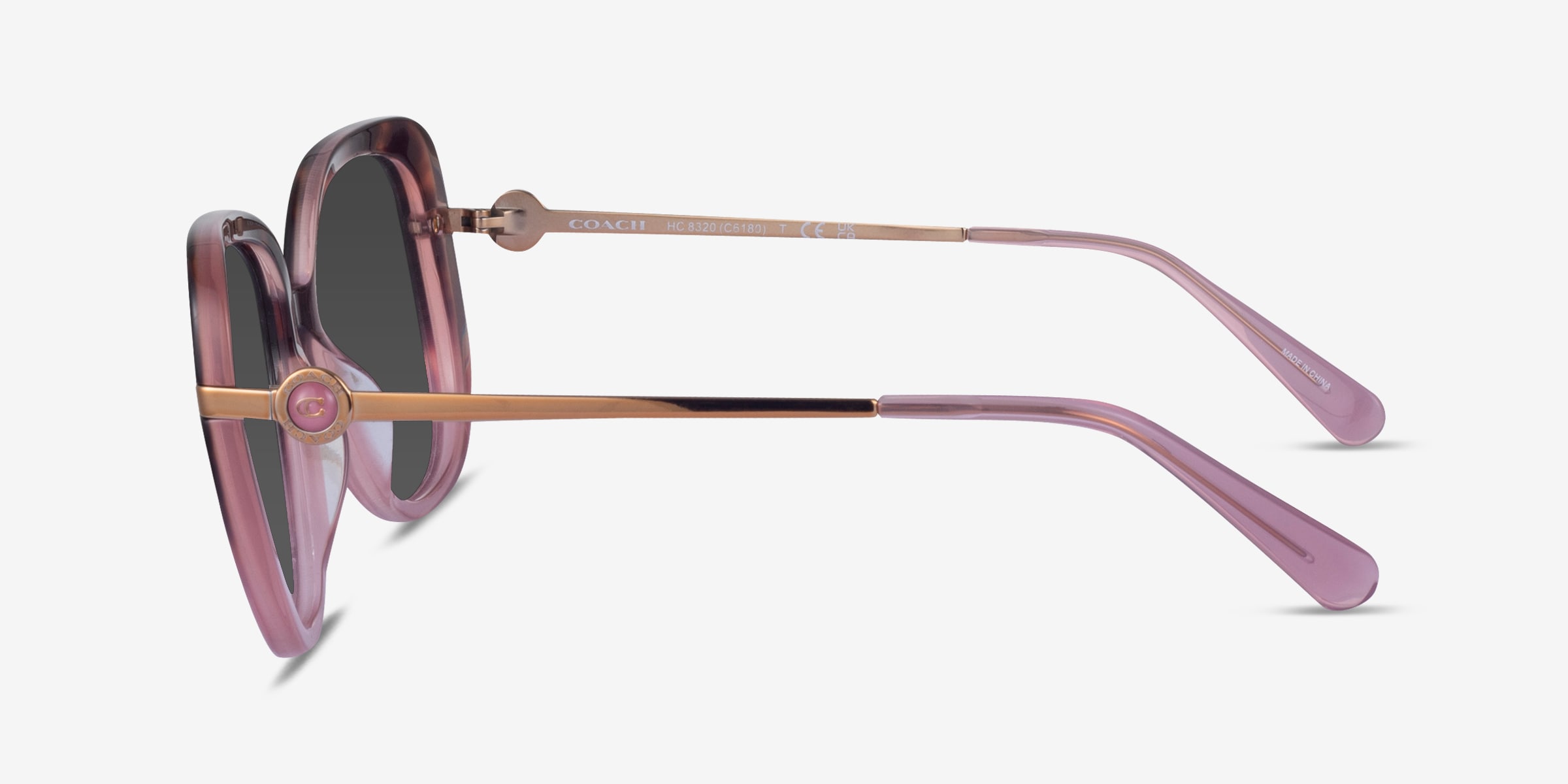 Coach HC8320 C6180 - Carré Rose Tortoise Gradient Monture 