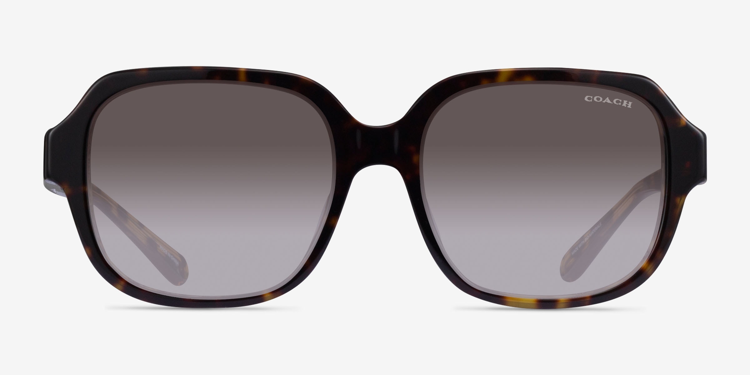 Coach HC8335U C7989 - Square Dark Tortoise Frame Prescription