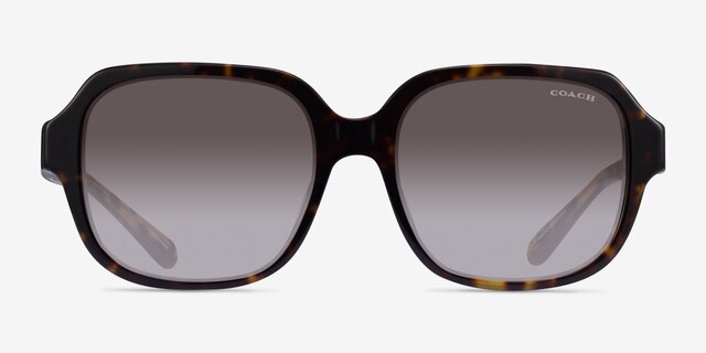 Coach HC8335U C7989 Dark Tortoise AcetateSunglass Frames from EyeBuyDirect, Front View