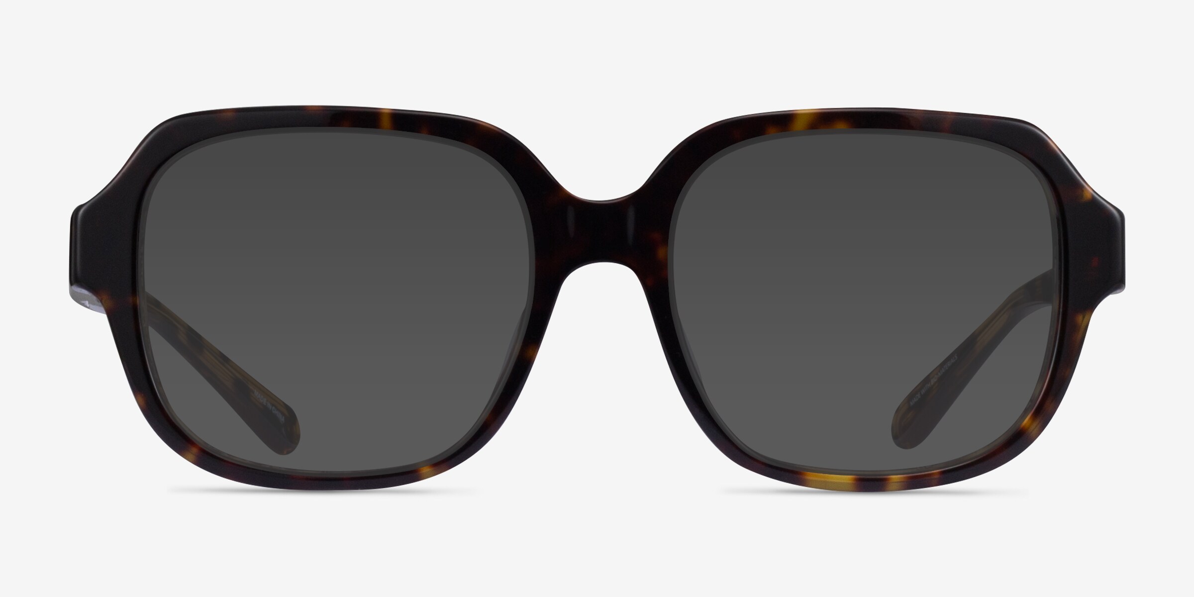Coach HC8335U Black Oversized Square Sunglasses Brown Gradient Lens Summer Coach HC8335U C7989 Sunglasses | LensCrafters main image 2