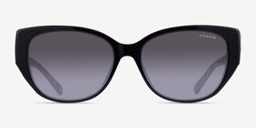 Coach HC8362U Ch563 Noir Acétate Soleil de Lunette de vue d'EyeBuyDirect, Vue de Face