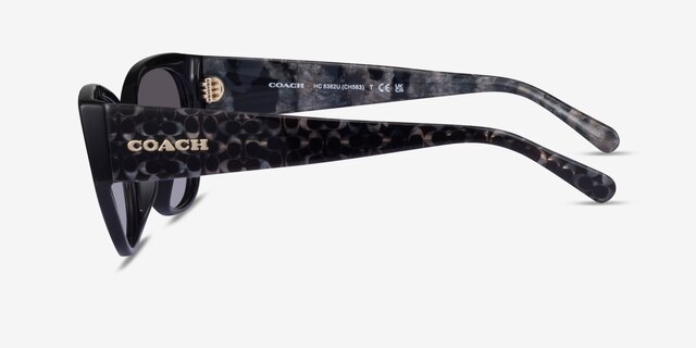 Coach HC8362U Ch563 Black AcetateSunglass Frames from EyeBuyDirect, Side View