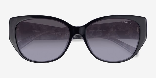Coach HC8362U Ch563 Black AcetateSunglass Frames from EyeBuyDirect, Closed View