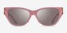Coach HC8370U Ch570 Transparent Pink AcetateSunglass Frames from EyeBuyDirect, Front View