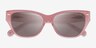 Coach HC8370U Ch570 Transparent Pink AcetateSunglass Frames from EyeBuyDirect, Closed View