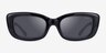 Coach HC8390U Cr610 Black PlasticSunglass Frames from EyeBuyDirect, Front View