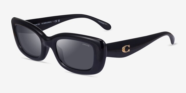 Coach HC8390U Cr610 Black PlasticSunglass Frames from EyeBuyDirect, Angle View