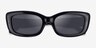 Coach HC8390U Cr610 Black PlasticSunglass Frames from EyeBuyDirect, Closed View