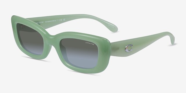 Coach HC8390U Cr610 Milky Green PlasticSunglass Frames from EyeBuyDirect, Angle View