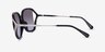 Coach HC8396U Cr620 Matte Black PlasticSunglass Frames from EyeBuyDirect, Side View