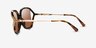 Coach HC8396U Cr620 Tortoise Gold PlasticSunglass Frames from EyeBuyDirect, Side View