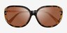 Coach HC8396U Cr620 Tortoise Gold PlasticSunglass Frames from EyeBuyDirect, Closed View