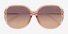 Coach HC8396U Cr620 Clear Champagne PlasticSunglass Frames from EyeBuyDirect, Closed View