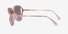 Coach HC8396U Cr620 Transparent Pink PlasticSunglass Frames from EyeBuyDirect, Side View