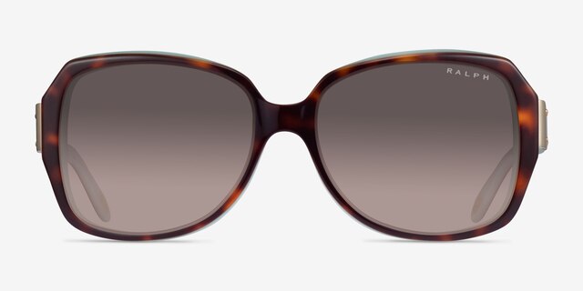 Ralph RA5138 Shiny Tortoise Blue AcetateSunglass Frames from EyeBuyDirect, Front View